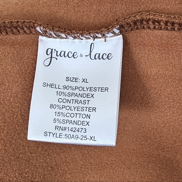 Grace & Lace Move Free Leather Like Camel Moto - Picture 7 of 12